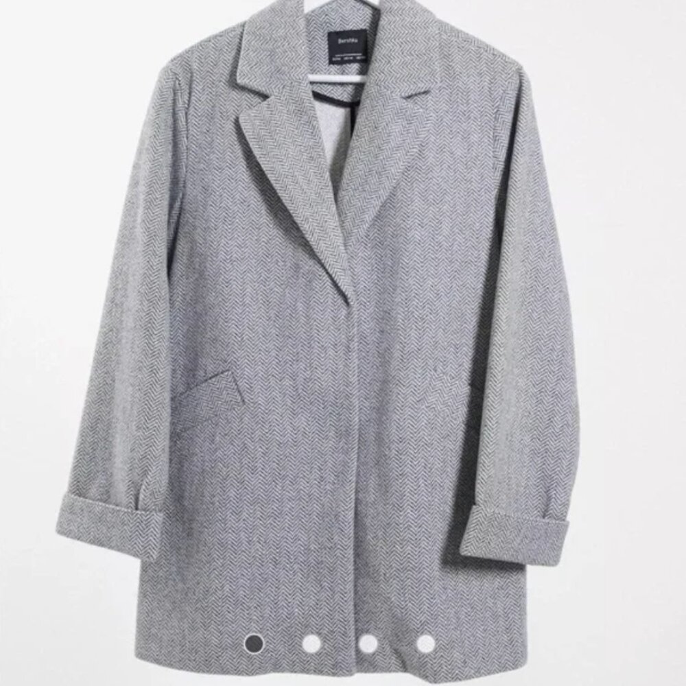 Bershka Mid Long Coat, Size Small